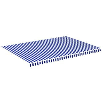 Vidaxl Nadomestno blago za tendo modro in belo 5x3,5 m