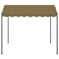 Vidaxl Paviljon 4x3x2,6 m taupe 180 g/m2