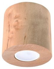 Stropna svetilka 1xGU10 za LED IP20 ORBIS lesena 