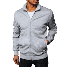 Dstreet Moški pulover F52 svetlo siv bx5566 M