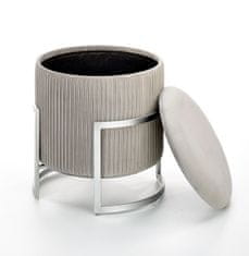 Halmar Tabure s prostorom za shranjevanje Cricket - svetlo siv