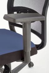 Halmar Pisarniški stol z naslonjali za roke Gulietta - črno/moder