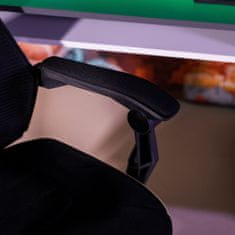 KONDELA Gaming stol Jorik - črno/zelen