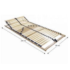 KONDELA Postavljiva letvena rešetka Twinflex New 80x200 cm