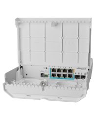 Mikrotik CSS610-1Gi-7R-2S+OUT, reverzno stikalo PoE netPower Lite 7R