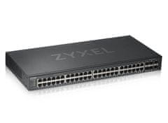 Zyxel GS1920-48v2, 50-portno pametno upravljano stikalo 44x gigabitno bakreno in 4x gigabitno dvojno, hibridni način, samostojno ali