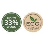 Prosperplast Cvetlični lonec FURU SLIM ECO WOOD 30 cm bela