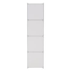 KONDELA Otroška modularna omara Kirby - bel/rjav vzorec