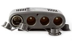 Nedis univerzalni napajalnik DC/DC/ avtomobilski adapter/ 120 W/ 4,0 A/ 4x 12 V DC vtičnica/ USB/ črn