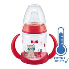 Nuk FC Učna steklenička z nadzorom temperature 150 ml rdeča