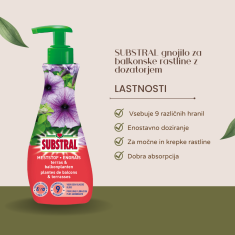 Substral Gnojilo za balkonske rastline z dozatorjem, 230 ml