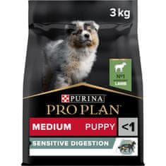 Purina Pro Plan MEDIUM PUPPY SENSITIVE DIGESTION hrana za mladičke, jagnjetina, 3 kg