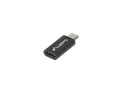 Lanberg Adapter USB-C (F) 2.0 na USB MICRO (M), črn