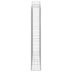 Vidaxl Obokane gabion košare 9kosov 200x30x200/220 cm pocinkano železo