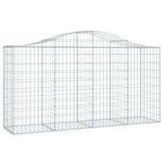 Greatstore Obokane gabion košare 50 kosov 200x50x100/120cm cinkano železo