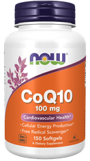 NOW Foods CoQ10 (koencim Q10) 100 mg, 150 kapsul