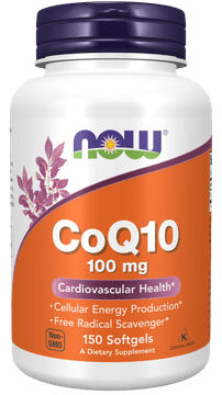 NOW Foods CoQ10 (koencim Q10) 100 mg, 150 kapsul