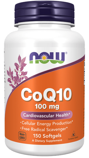 NOW Foods CoQ10 (koencim Q10) 100 mg, 150 kapsul