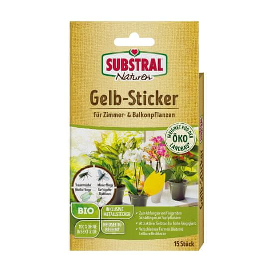 Substral SUBSTRAL Naturen lepljive plošče - male, 15 plošč + DARILO