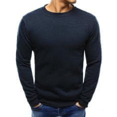 Dstreet Moška majica s kapuco STYLE enobarvna temno modra bx4248 M