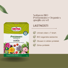 Substral Naturen BIO Performance Organics gnojilo za vrt, 1kg + DARILO