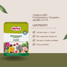 Substral Naturen BIO Performance Organics gnojilo za vrt, 1kg