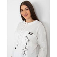 RELEVANCE Ženska velika bluza z žepi MATTIA ecru RV-BZ-8506.74P_395394 Univerzalni