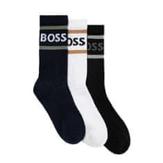 Hugo Boss 3 PAKET - moške nogavice BOSS 50469371-966 (Velikost 39-42)