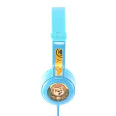 BuddyPhones potovalne žične slušalke za otroke (modre)