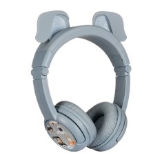 BuddyPhones brezžične slušalke za otroke play ears plus dog (modre)