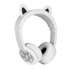 BuddyPhones brezžične slušalke za otroke play ears plus panda (bela)