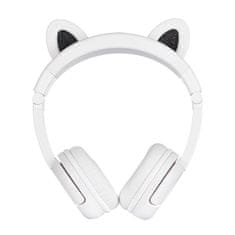 BuddyPhones brezžične slušalke za otroke play ears plus panda (bela)