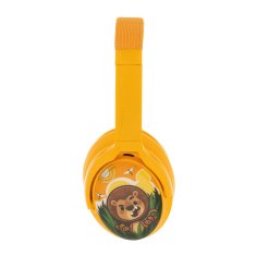 BuddyPhones brezžične slušalke za otroke cosmos plus anc (rumene)