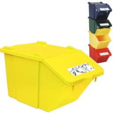 NEW Koš za razvrščanje odpadkov - rumena barva 45L