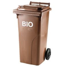 shumee Koš za BIO odpadke in odpadno hrano CERTIFIKATI Europlast Austria - rjav 120L