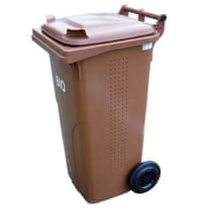 shumee Koš za BIO odpadke in odpadno hrano CERTIFIKATI Europlast Austria - rjav 120L BIO