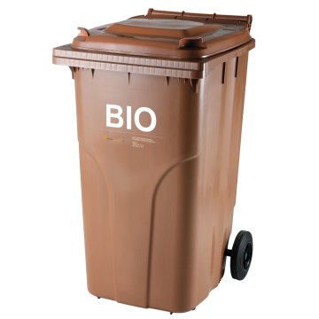 shumee Koš za BIO odpadke in odpadno hrano CERTIFIKATI Europlast Austria - rjav 240L
