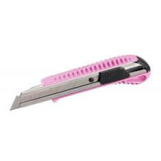 Lomilni nož ALU, 18 mm, roza