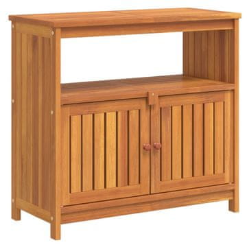 Vidaxl Vrtna konzolna mizica 80x35x75 cm trden akacijev les