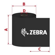 Zebra ZipShip 2300 trak, 33 mm x 74 m, TTR, vosek