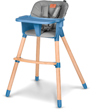Lionelo Jedilni stol Koen 2v1 Blue Sky