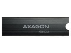 AXAGON CLR-M2L3, aluminijasto pasivno hladilno ohišje za SSD M.2 2280, višina 3 mm