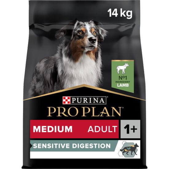 Purina Pro Plan MEDIUM SENSITIVE DIGESTION hrana za mladičke, jagnjetina, 14 kg