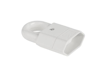 Cabletech Vtičnica 2-PIN 220V za na kabel, bele barve