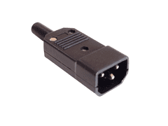 Cabletech Vtičnica za na kabel 3PIN 250V/10A IEC320-C14 moški