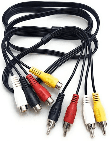 Cabletech Cinch kabel 4xM. / 4xŽ. 1,5m