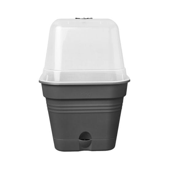 Elho pot Green Basics growpot square all-in-1 20 cm - živa črna