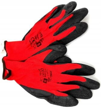 STALCO Zaščitne rokavice iz poliestra S-lateks, velikost 9