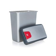 keeeper Koš za odpadke 25 L, 47,5 x 39,5 x 24 cm, siv