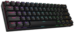 Redragon Draconic K530RGB Pro tipkovnica, Bluetooth, žična, rjava stikala, črna